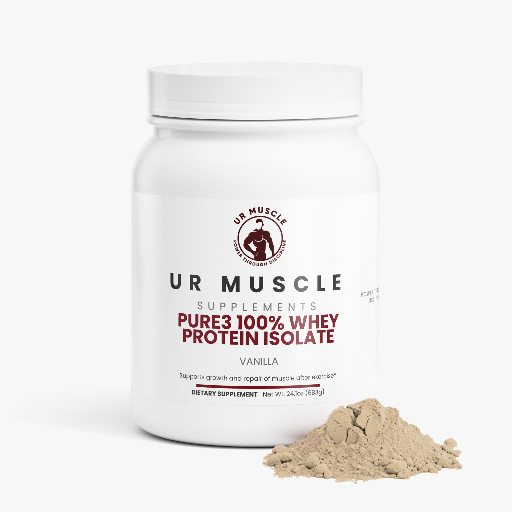 Pure3 100% Whey Protein Isolate (Vanilla)